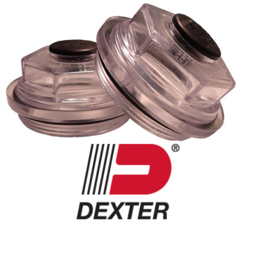 Dexter Threaded - Oil Cap, 2 5/8" I.D. O-Ring, and Plug Kit (1 Pair)