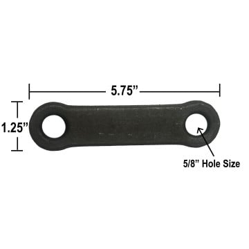 U-Bolt Tie Plate - Fits 3.50" Wide Frame 