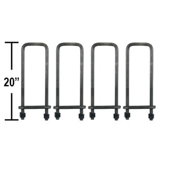 Buyers UB623520 U-Bolt Kit - For Truck Body Installation