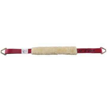 Snappin Turtle Axle Strap - 2" x 42" - With 18" Sheepskin Sleeve - 10K Capacity - Red