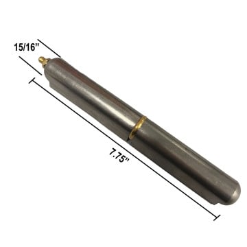 Trailer Door Bullet Hinge - 15/16" x 7 3/4" - With Grease Zerk and Brass Pin