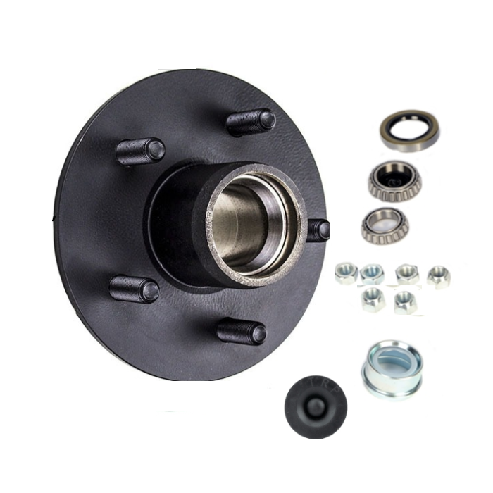 Trailer Hub 6 on 5 1 2 Bolt Circle with 25580 15123 Bearings