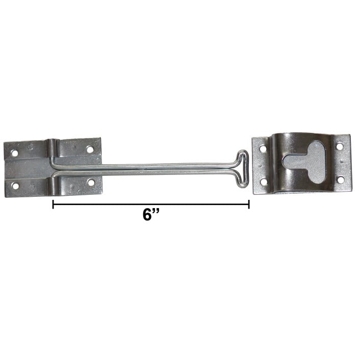 6 Inch White Trailer Door Catch Hook Holder - Heavy Duty RV Camper Cargo Door Latch For Secure Door Holding, Non-Slip & Easy Installation - Foto 7