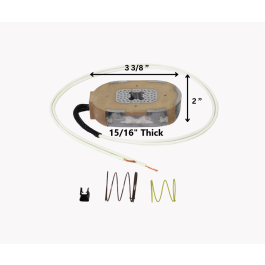 12-1/4 X 3-3/8 Electric Brake Magnet Kit - Replaces Dexter K71-375, White Wire, 8K Capacity