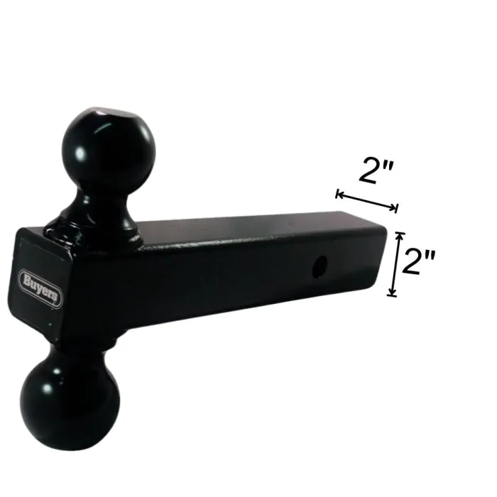 BUYERS PRODUCTS Dual Ball Mount: 2 in Ball Dia, Ball Mounts with Hitch