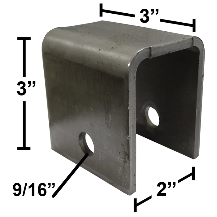 Trailer Shackle Kit, Complete Trailer Leaf Spring Hanger Kit For Double Eye Spring