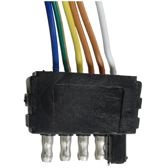 5-Way Flat Trailer Lights Wiring Harness Plug Connector – 31-Inch Extension Cable – RED WOLF