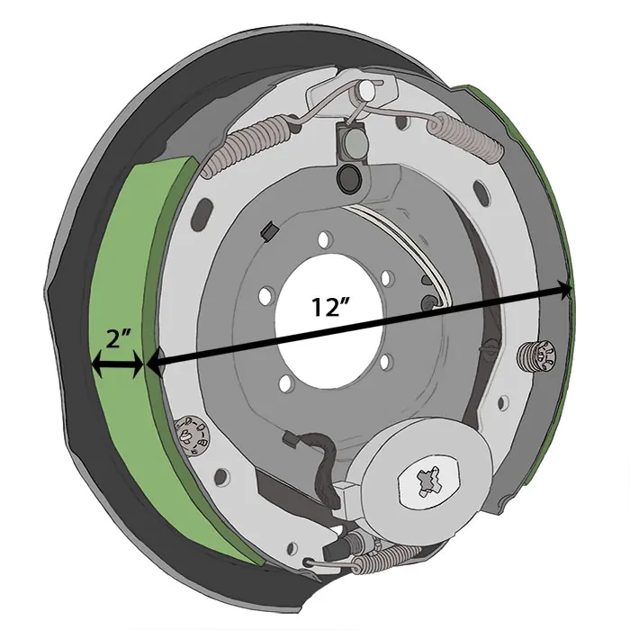 Aazon.co: Auto Express Trailer Brake Assebly 12 x 2 Left &ap; Right